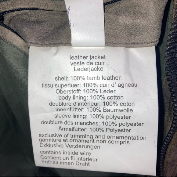 Brown Lamb Leather Zipper Jacket by Overland - Picture 12 of 16